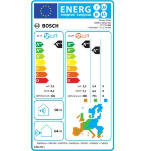 Aer Conditionat 9000BTU Bosch Climate CL6000iU W26E DC Inverter R32 - imagine 2