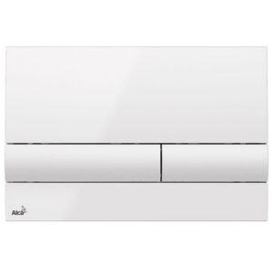 Placa Clapeta Actionare Alb M1710 Rezervor WC AlcaPlast - imagine 1