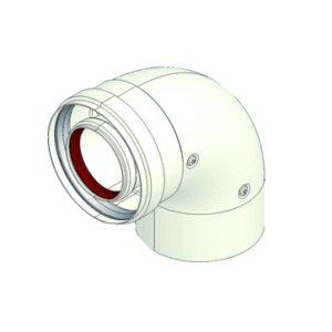 Cot Coaxial 90 grade D60x100mm - imagine 1