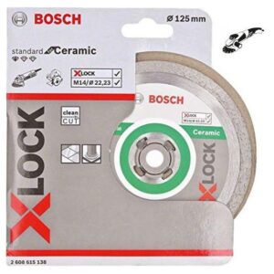 Disc Diamantat D125 22.23x2mm BOSCH Standard Ceramic X Lock - imagine 1