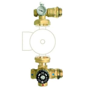 Kit Grup Amestec Incalzire Pardoseala Ferro fara pompa 1" DN25 - imagine 1