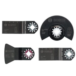 Set 4 Accesorii Multicutter Bosch Mixt Starlock  Lemn ,Metal - imagine 1