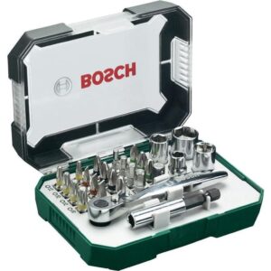 Set 26 accesorii Biti,4 chei tubulare,adaptor ,cheie clichet - imagine 1