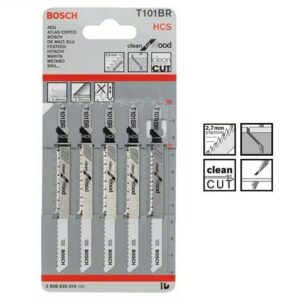 Set 5 panze T101BR Bosch Clean Lemn Ferastrau Vertical GST - imagine 1