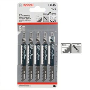 Set 5 panze T111C Bosch Basic Lemn Ferastrau Vertical GST - imagine 1