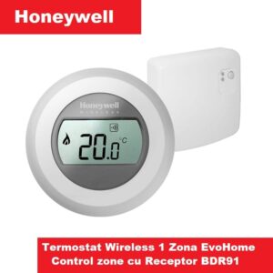 Termostat Wireless Honeywell T87RF 1zona ,receptor on/off BDR91 - imagine 1